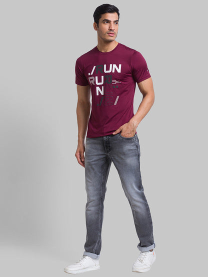 Parx Grey Slim Tapered Fit Cotton Blend Jeans