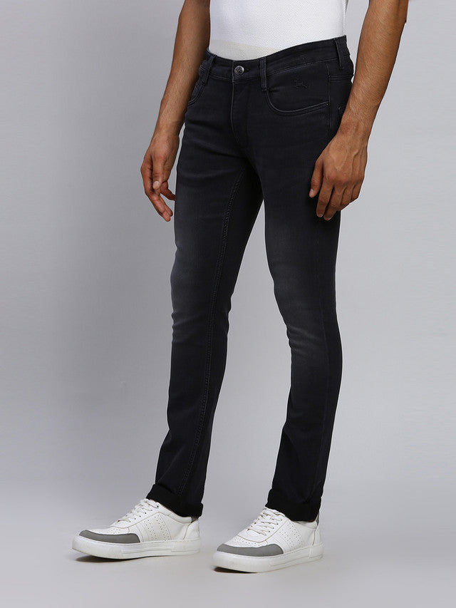 Parx Men Black Solid Skinny Fit Jeans