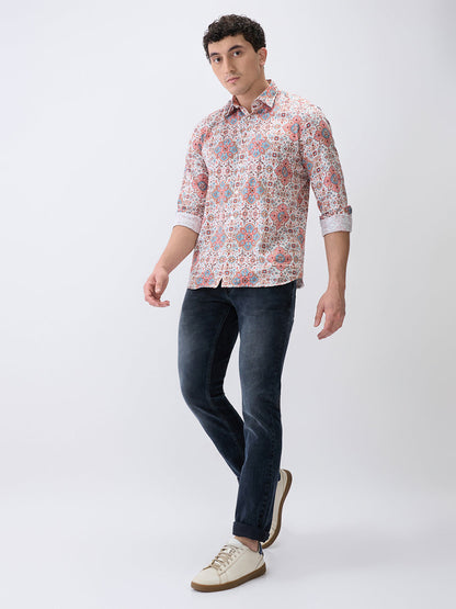 Parx Men Black Twill Low Rise Tapered Fit Cotton Blend Jeans