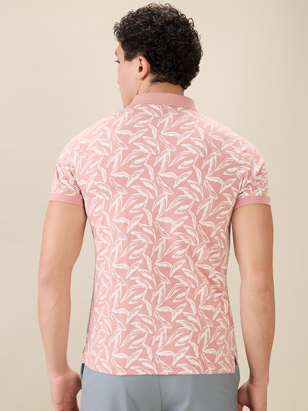 Parx Men Red Printed Regular Fit Cotton Blend Half Sleeve T-Shirt