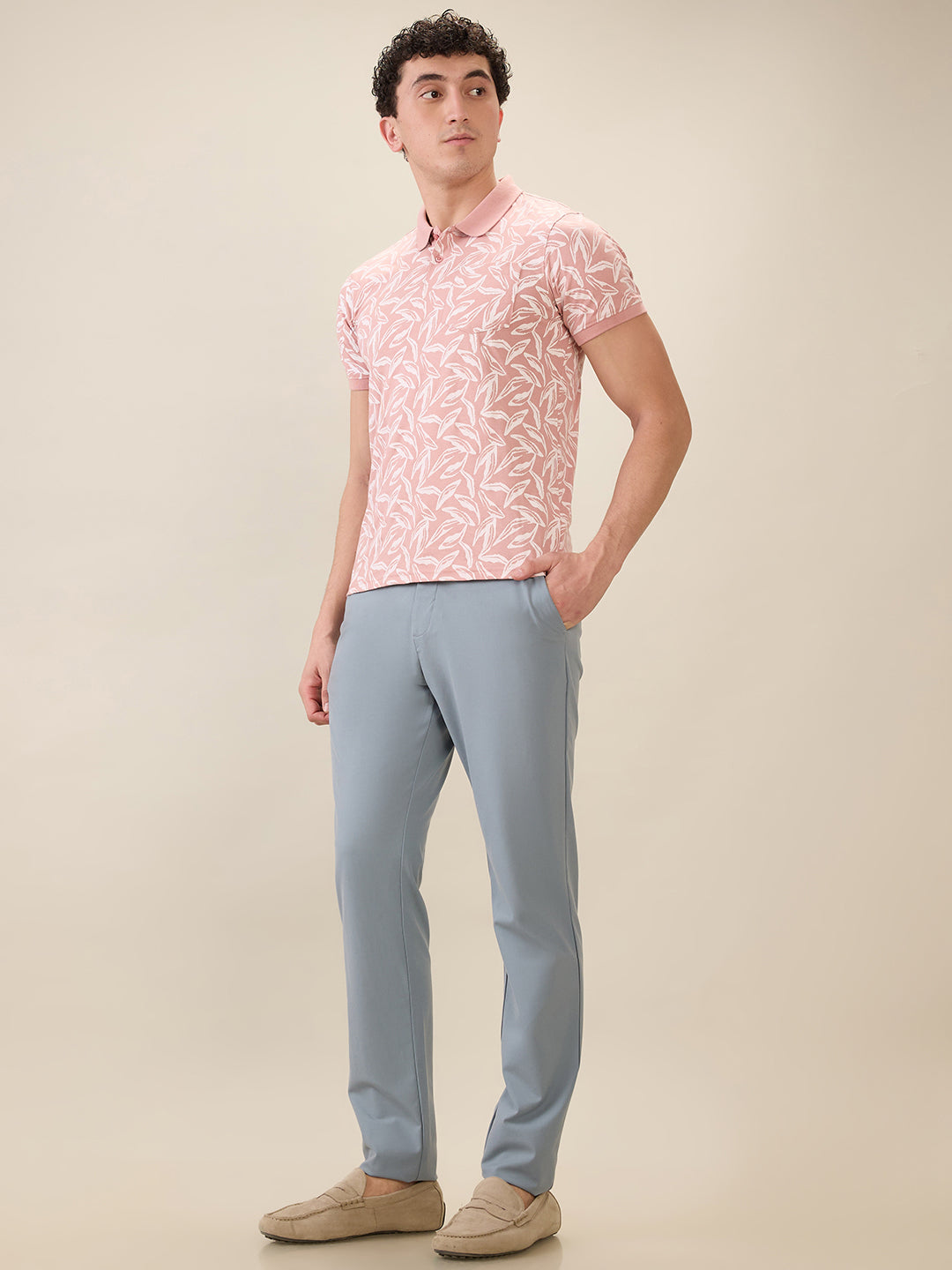 Parx Men Red Printed Regular Fit Cotton Blend Half Sleeve T-Shirt