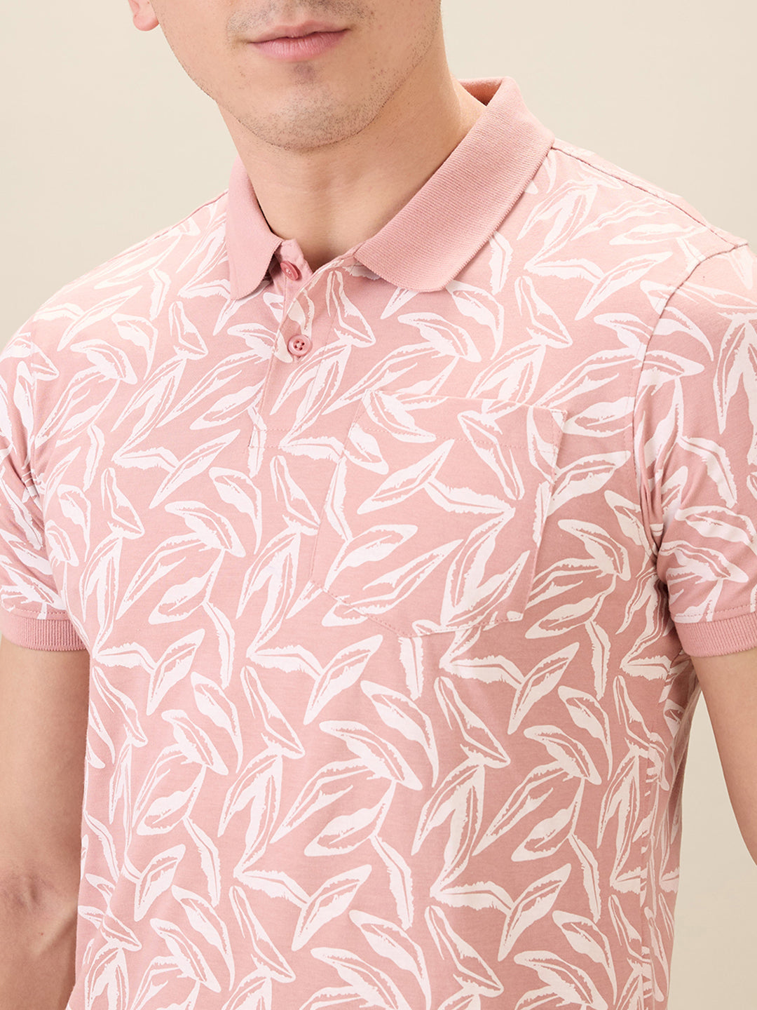 Parx Men Red Printed Regular Fit Cotton Blend Half Sleeve T-Shirt