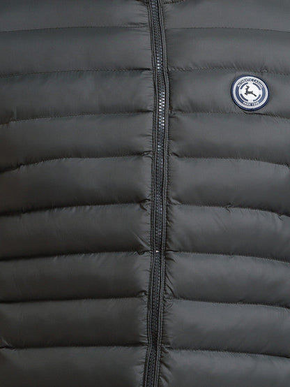 Parx Men Green Solid Polyester Jacket