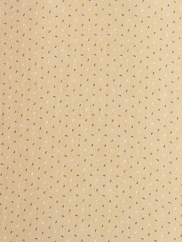 Men Orange Slim Fit Print Cotton Full Sleeve Shirts