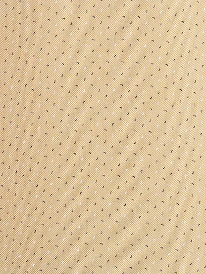 Men Orange Slim Fit Print Cotton Full Sleeve Shirts