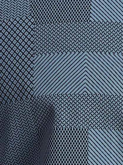 Men Blue Slim Fit Print Cotton Full Sleeve Shirts