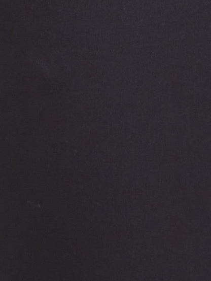 Parx Black Solid Super Slim Fit Cotton Blend Trouser