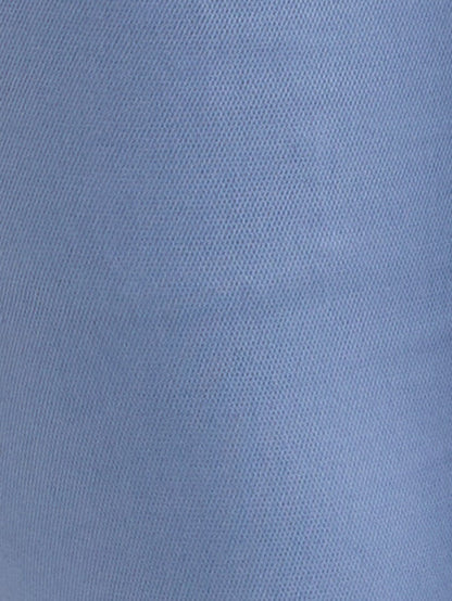 Parx Blue Solid Super Slim Fit Cotton Blend Trouser