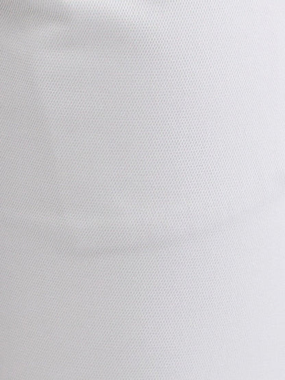 Parx Grey Solid Low Rise Tapered Fit Cotton Blend Trouser