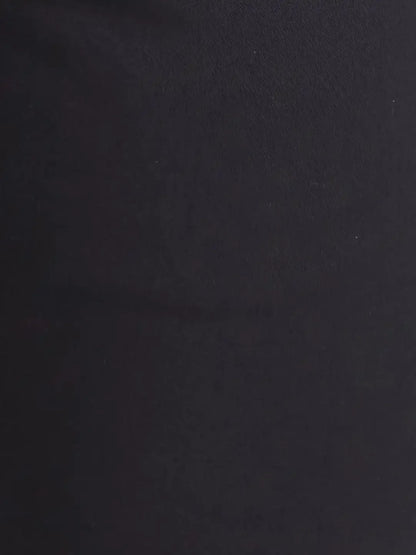 Men Black Lrt Fit Solid Cotton Blend Trouser