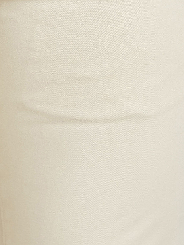 Parx Brown Solid Low Rise Tapered Fit Cotton Blend Trouser