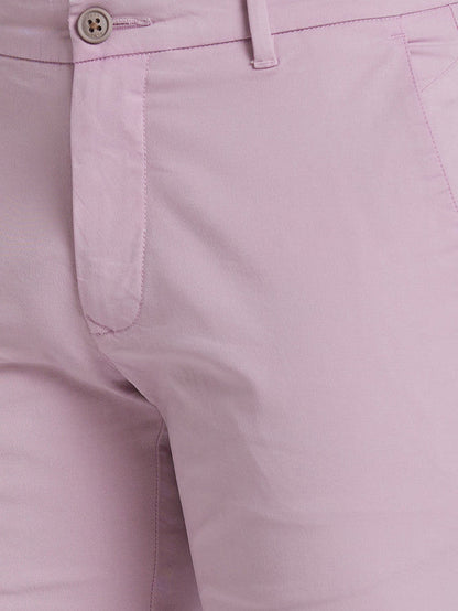 Parx Men Red Solid Tapered Fit Trouser