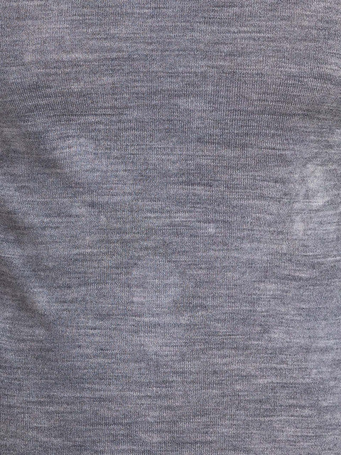 Parx Men Grey Solid Acrylic Blend Sweater